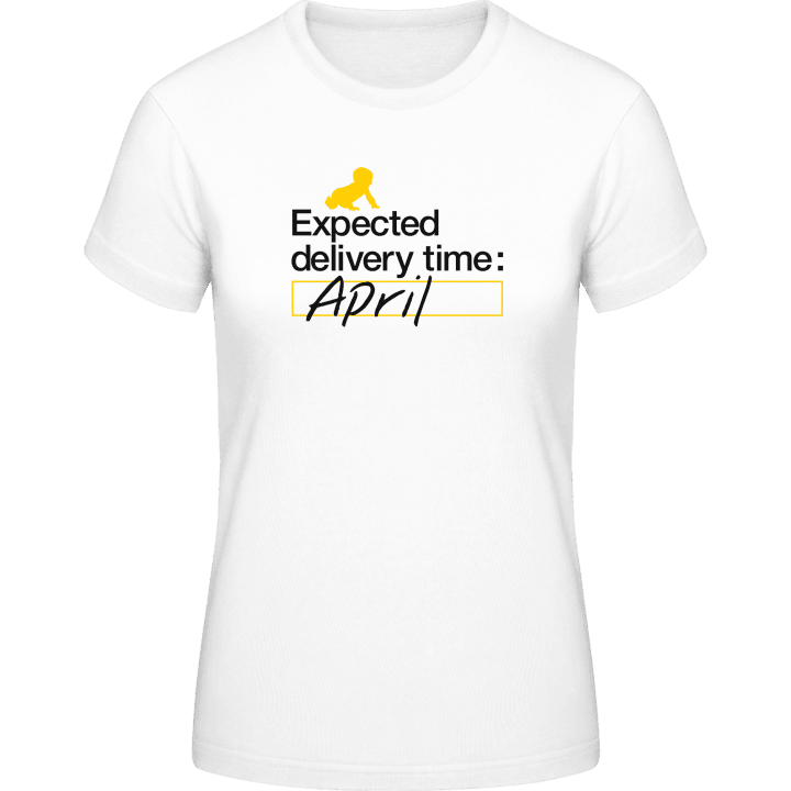 Expected Delivery Time: April T-skjorte for kvinner 0 image