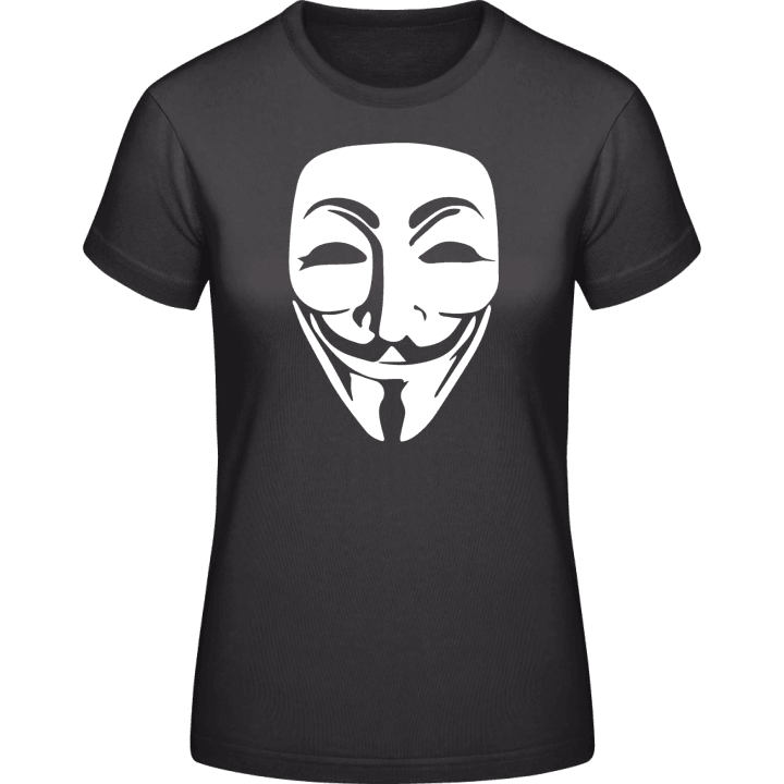 Anonymous Mask Face T-shirt för kvinnor contain pic
