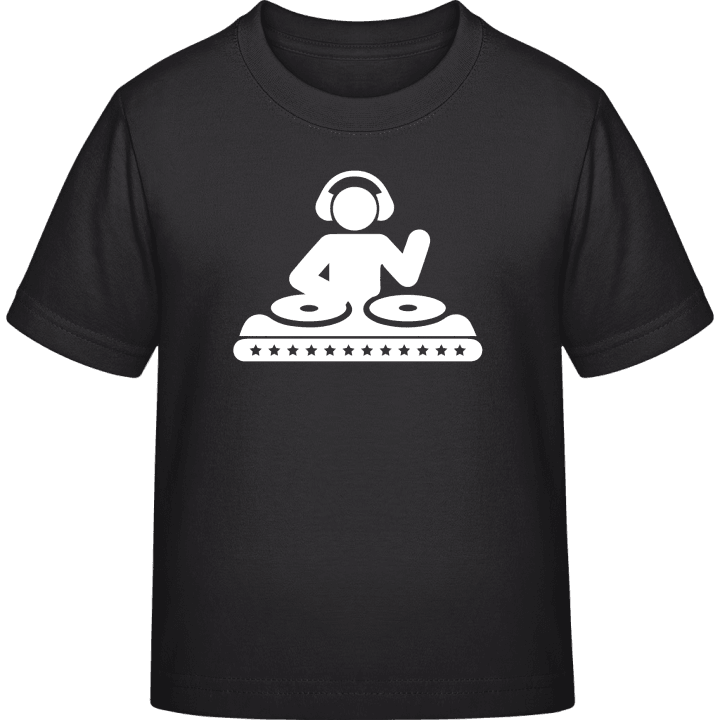 DJ on Turntables Kids T-shirt contain pic