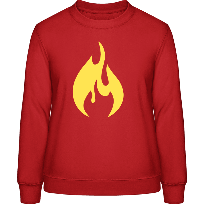 Fire Flame Sweatshirt för kvinnor 0 image
