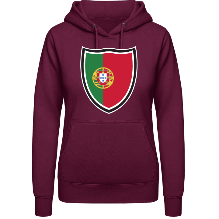 Portugal Shield Flag Felpa con cappuccio da donna contain pic