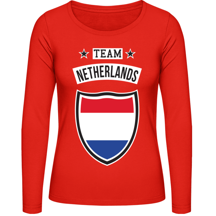 Team Netherlands Kvinnor långärmad skjorta contain pic