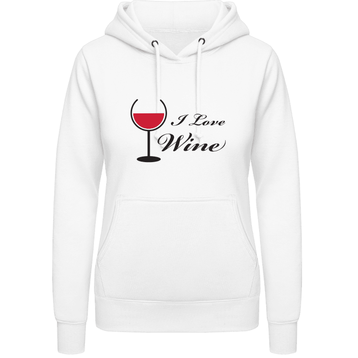 I Love Wine Hettegenser for kvinner contain pic