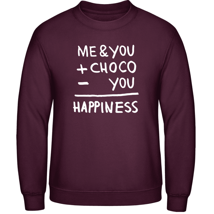 Me & You + Choco - You = Happiness Felpa contain pic