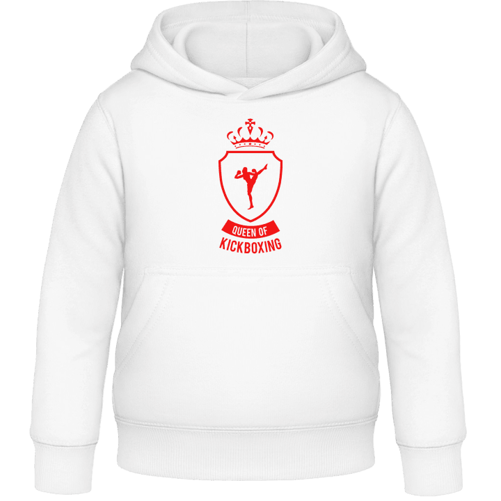 Queen of Kickboxing Kids Hoodie contain pic
