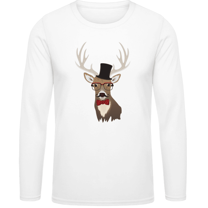 Mustache Deer Stag Camicia a maniche lunghe 0 image