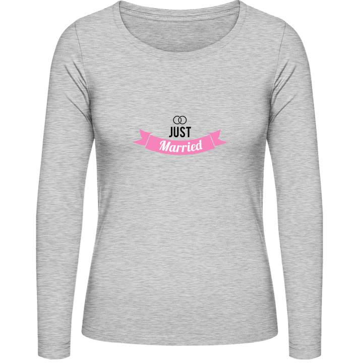 Just Married Bride Vrouwen Lange Mouw Shirt contain pic