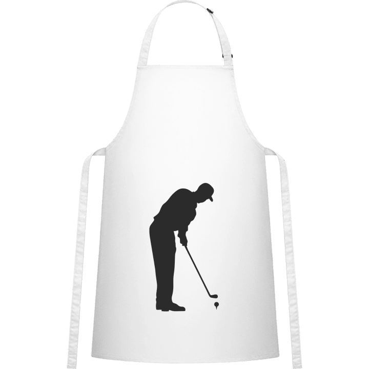 Golf Player Silhouette Delantal de cocina contain pic
