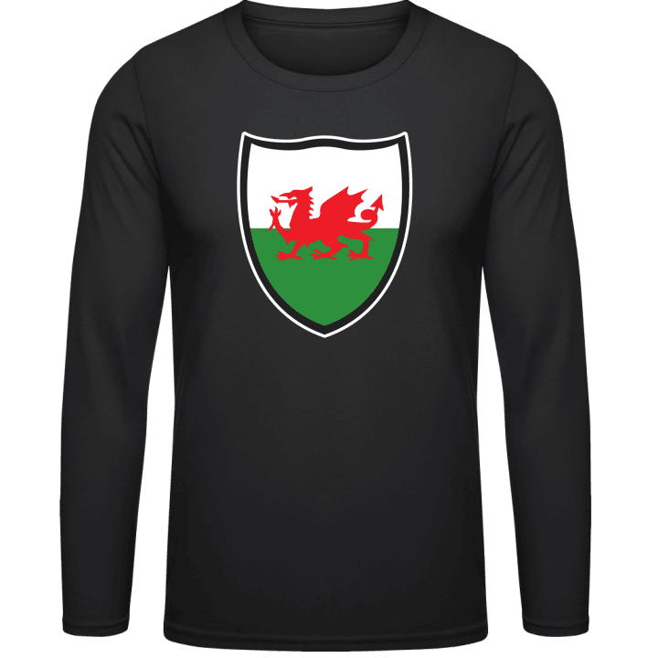 Wales Flag Shield Langarmshirt 0 image