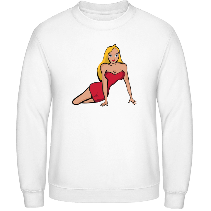 Hot Blonde Woman Sweatshirt contain pic