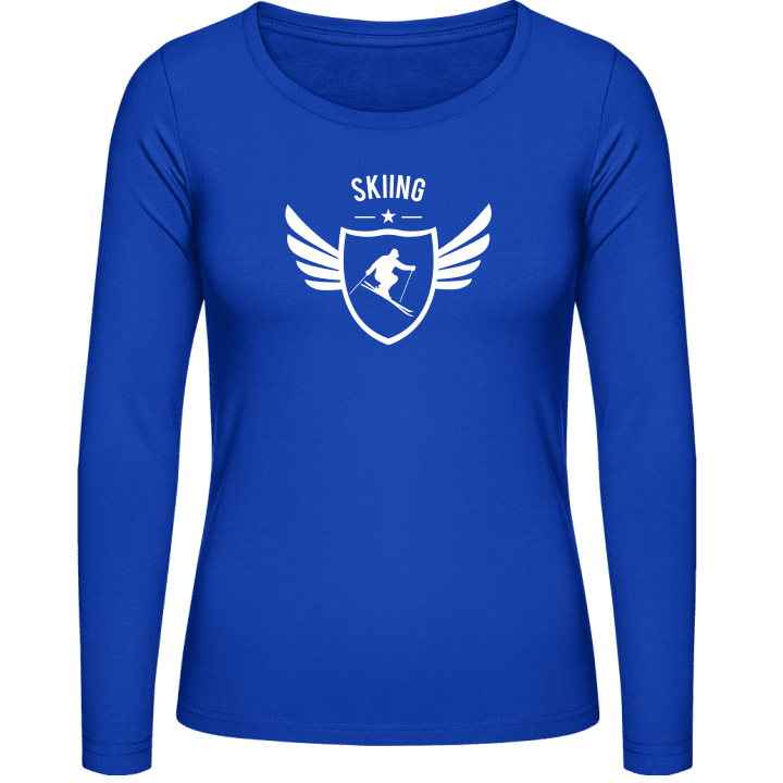 Skiing Winged Women long Sleeve Shirt contain pic