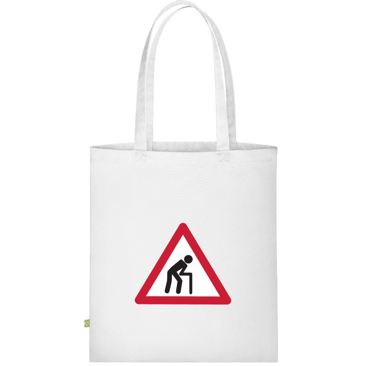 Pensioner Warning Sign Cloth Bag contain pic