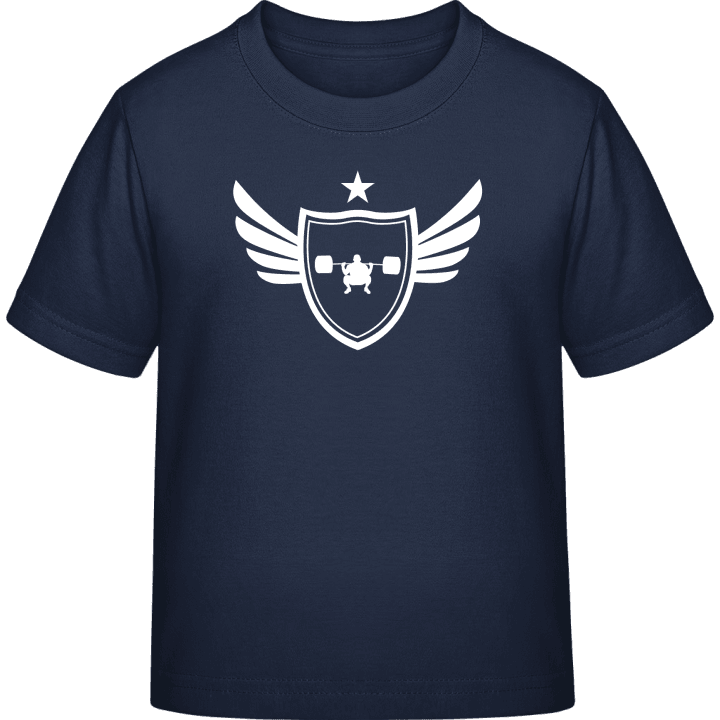 Weightlifting Winged Kinderen T-shirt contain pic