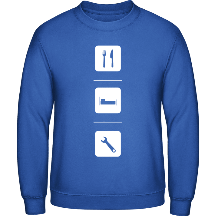 Eat Sleep Work Tool Sweatshirt contain pic