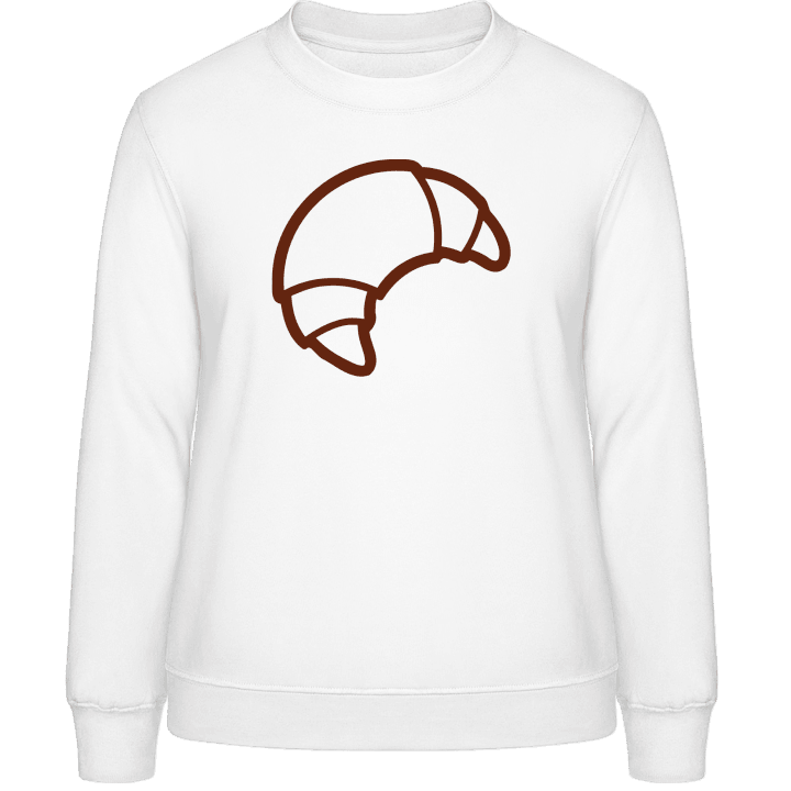 Croissant Outline Frauen Sweatshirt contain pic
