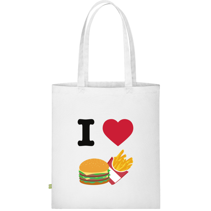 I Love Fast Food Stofftasche contain pic