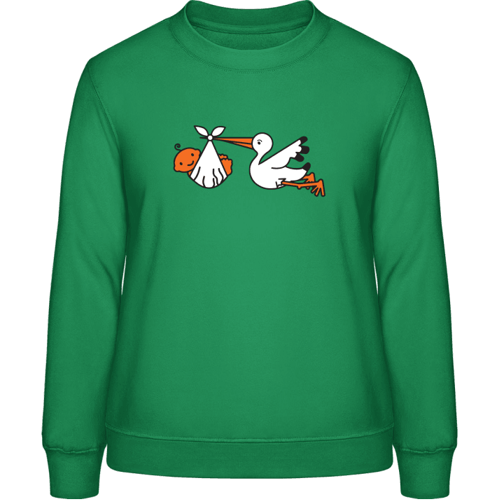 Stork With Baby Sweatshirt för kvinnor 0 image