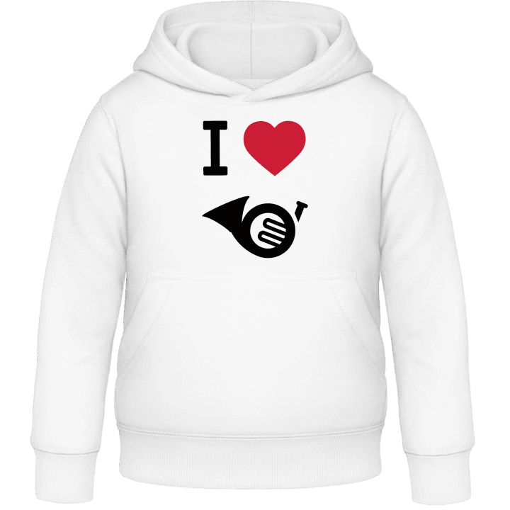 I Heart French Horn Kids Hoodie contain pic