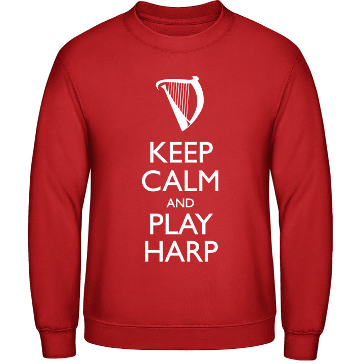 Keep Calm And Play Harp Tröja contain pic