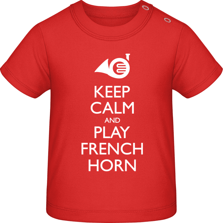 Keep Calm And Play French Horn Camiseta de bebé contain pic