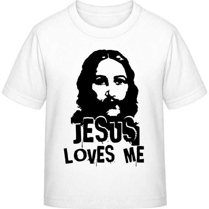 Jesus Loves Me Camiseta infantil contain pic
