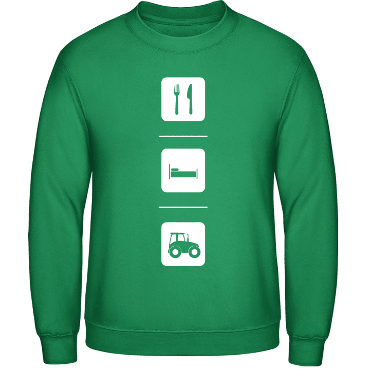 Eat Sleep Farming Sweatshirt contain pic