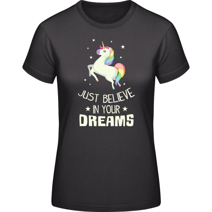 Believe In Your Dreams Unicorn T-skjorte for kvinner 0 image