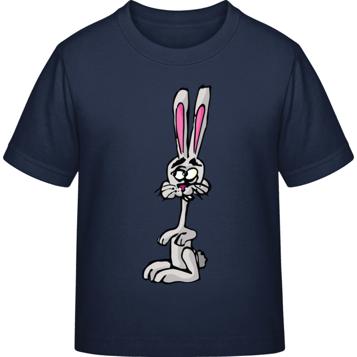 Grey Bunny Illustration T-skjorte for barn 0 image