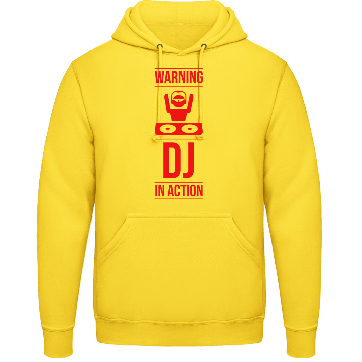 Warning DJ in Action Hoodie contain pic