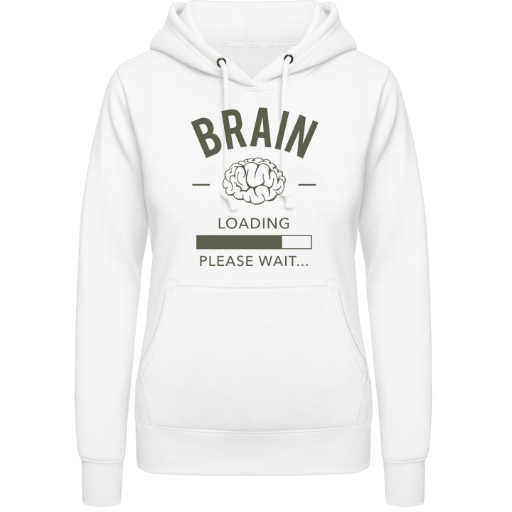 Brain loading please wait Vrouwen Hoodie contain pic