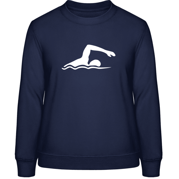 Swimmer Illustration Vrouwen Sweatshirt contain pic