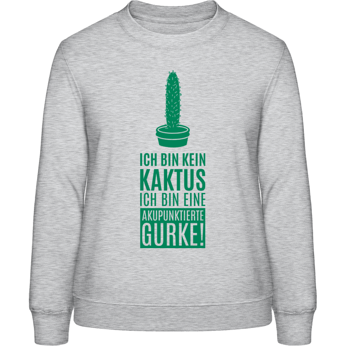 Akupunktierte Gurke Kein Kaktus Frauen Sweatshirt 0 image