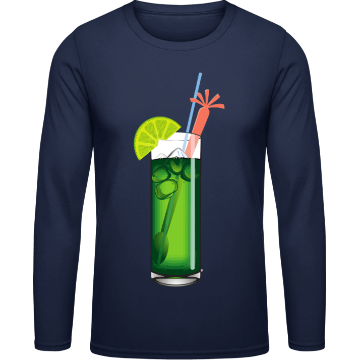 Green Cocktail Shirt met lange mouwen contain pic