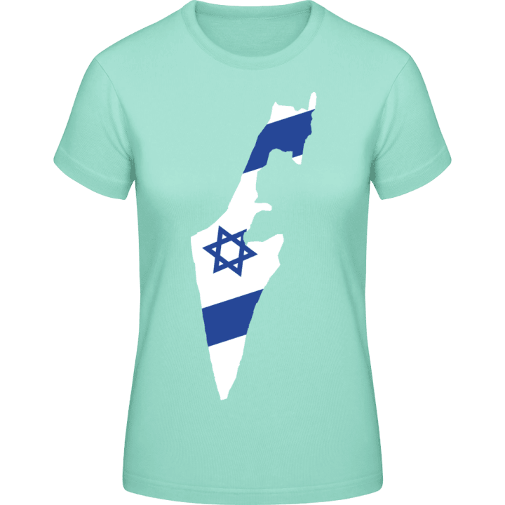 Israel Map T-skjorte for kvinner contain pic