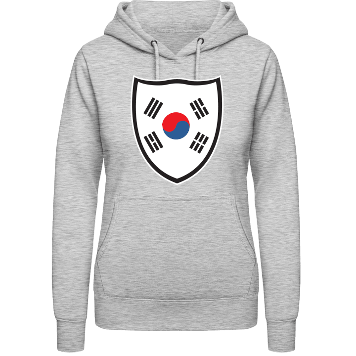 South Korea Shield Flag Hettegenser for kvinner contain pic