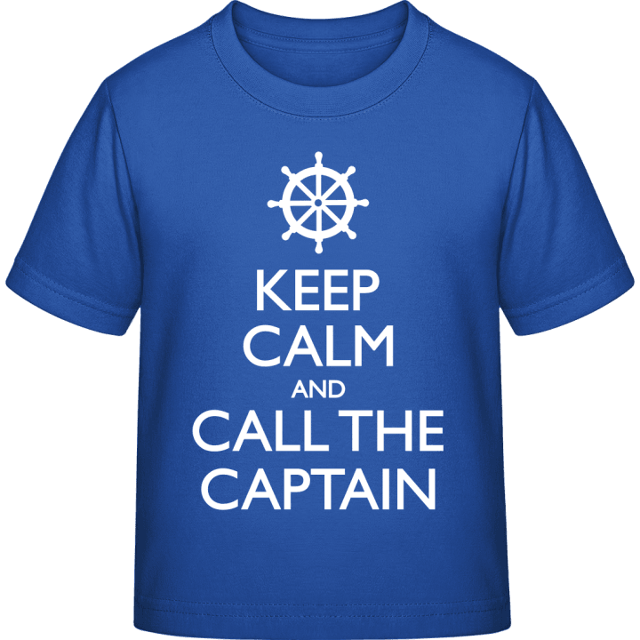 Keep Calm And Call The Captain Maglietta per bambini contain pic