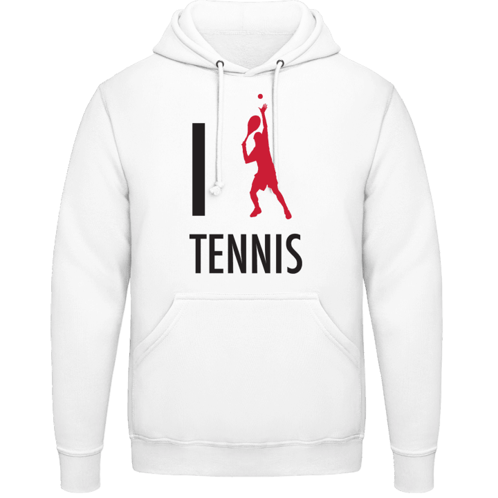 I Love Tennis Hoodie contain pic