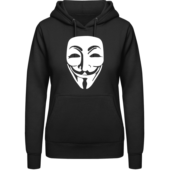 Anonymous Mask Face Sudadera con capucha para mujer contain pic