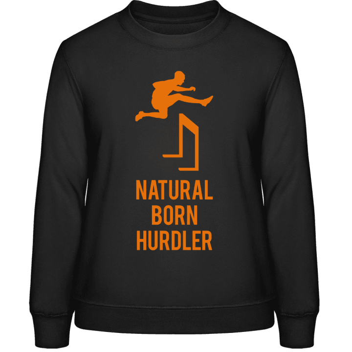 Natural Born Hurdler Sweatshirt för kvinnor contain pic