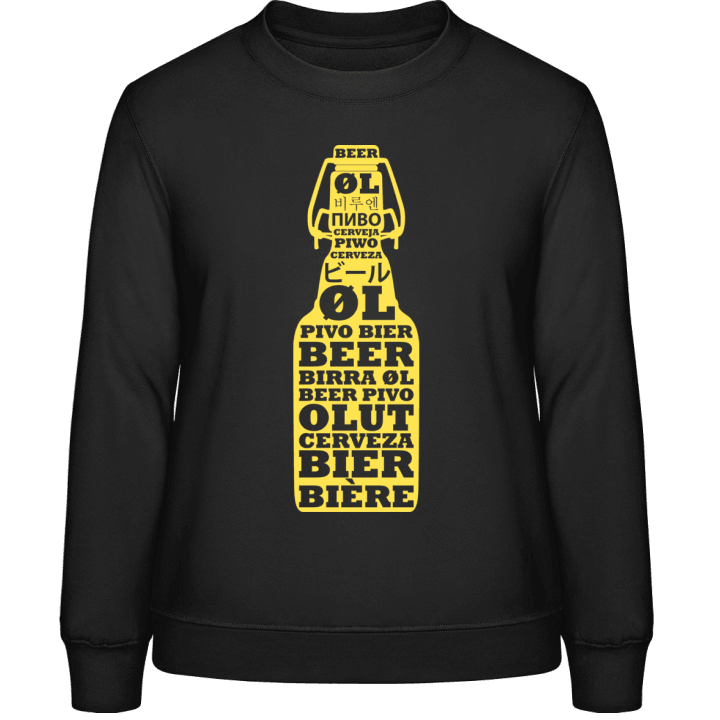 Bier Fles Vrouwen Sweatshirt contain pic