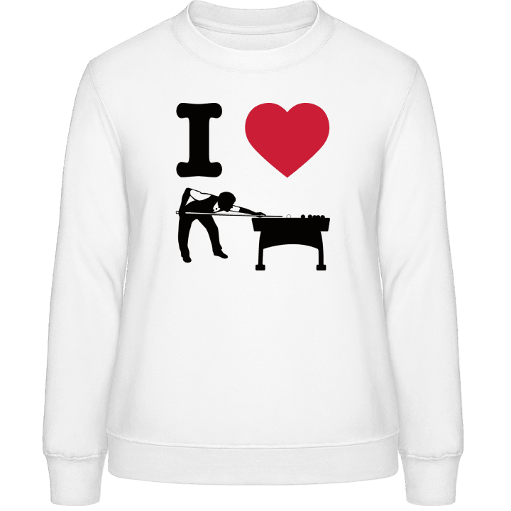 I Love Billiards Sweat-shirt pour femme contain pic