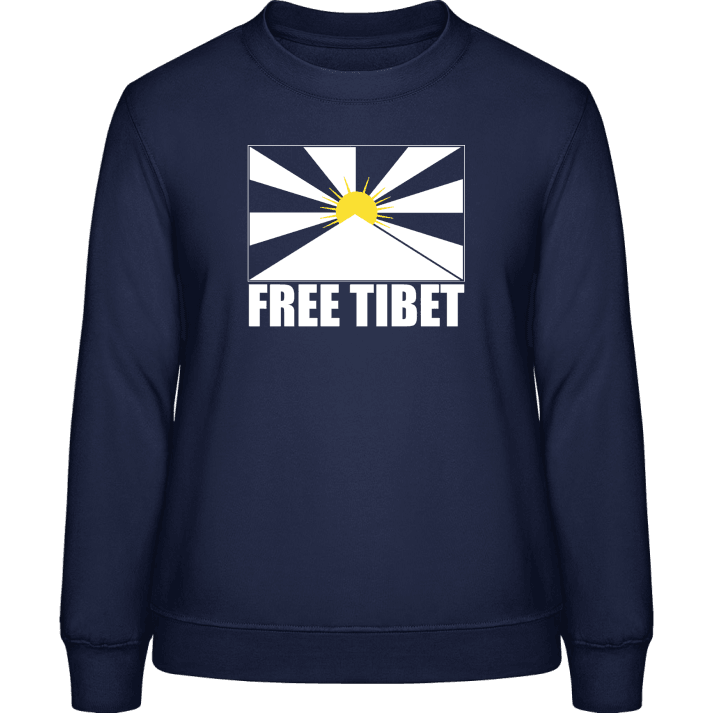 Free Tibet Flag Sweatshirt för kvinnor contain pic