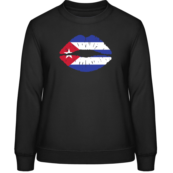 Cuban Kiss Flag Sweatshirt för kvinnor contain pic