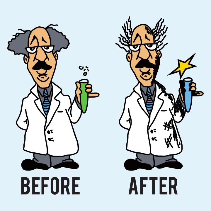 Crazy Chemist Before After Naisten pitkähihainen paita 0 image