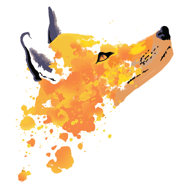 Watercolour Fox Head Maglietta 0 image