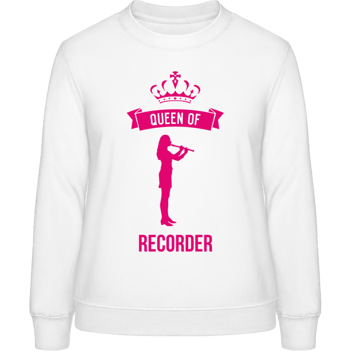 Queen Of Recorder Frauen Sweatshirt contain pic
