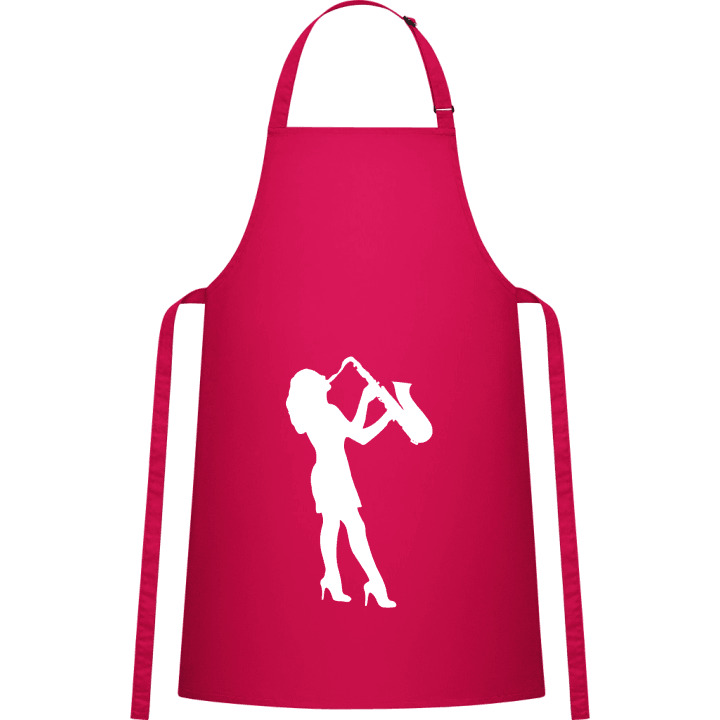 Female Sax Player Kitchen Apron contain pic