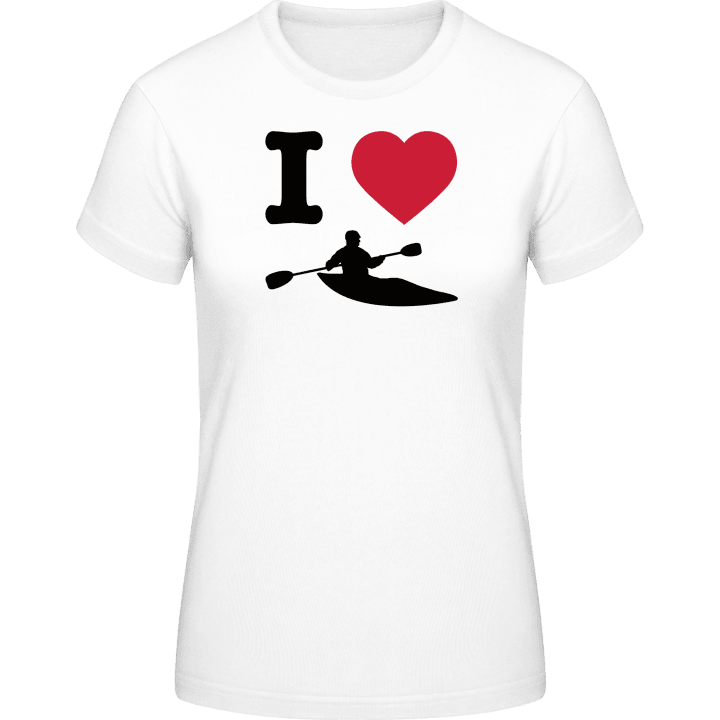 I Love Kayaking T-skjorte for kvinner contain pic