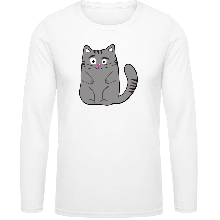 Cat Illustration Shirt met lange mouwen 0 image