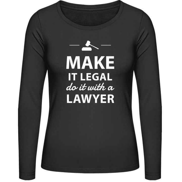Do It With a Lawyer T-shirt à manches longues pour femmes contain pic